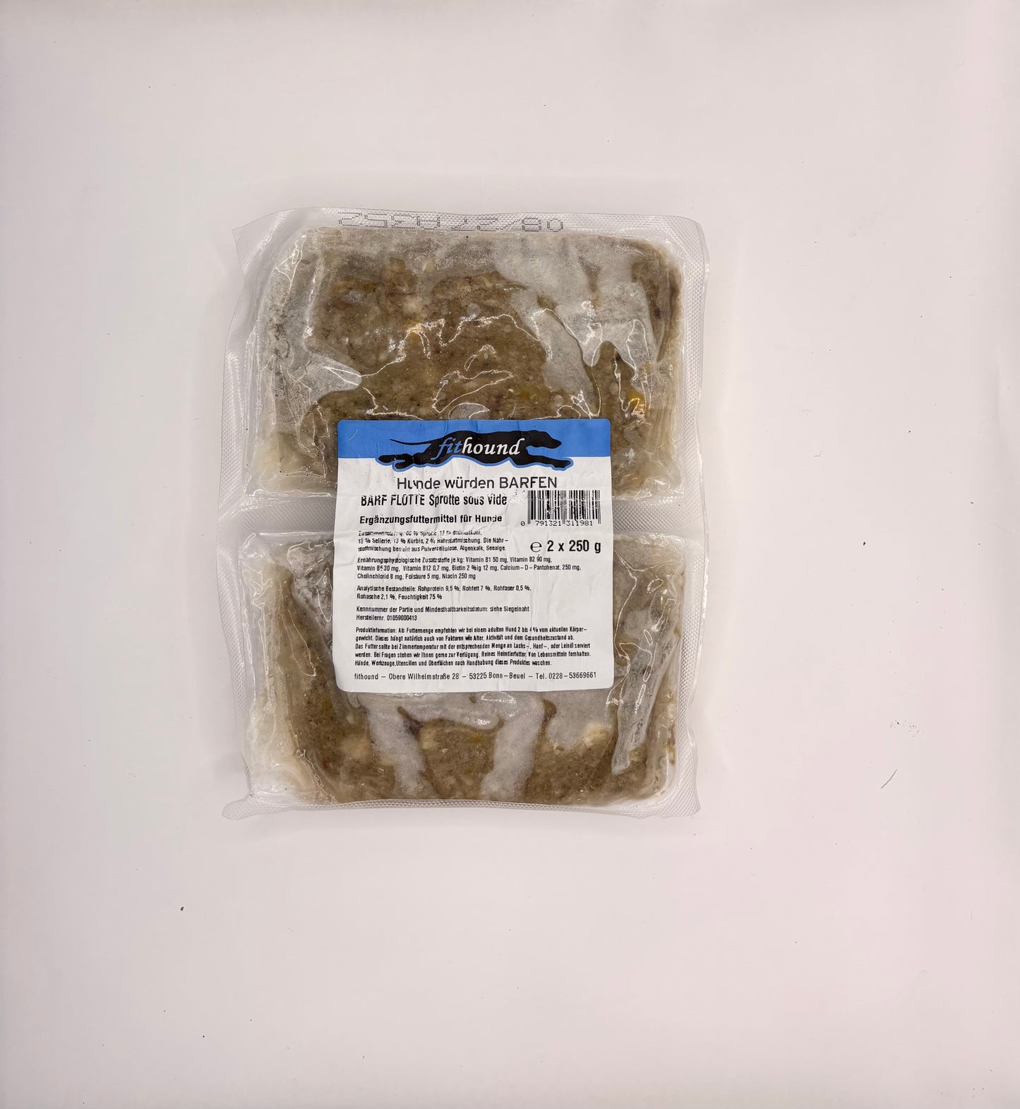 BARF Flotte Sprotte mit Gemüse 2 x 250 g