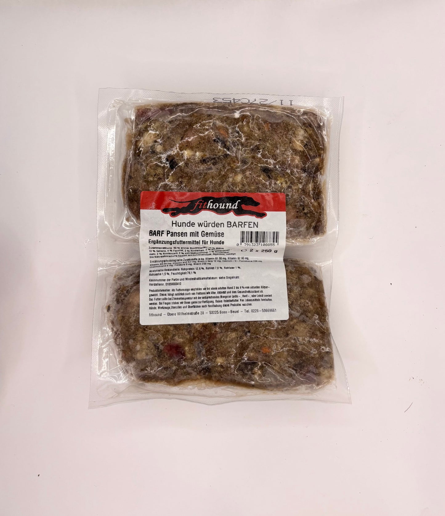 BARF Pansen mit Gemüse 2 x 250 g