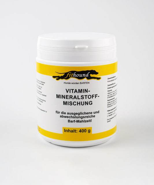 Mineralstoff + Vitaminmischung für Hunde 400g