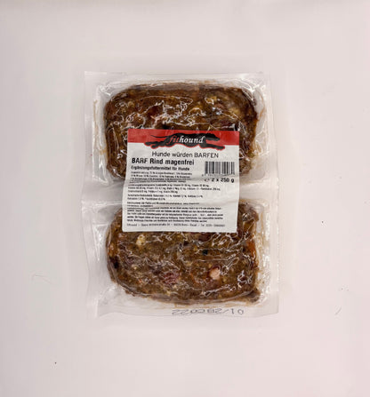 BARF Rind magenfrei 2 x 250 g