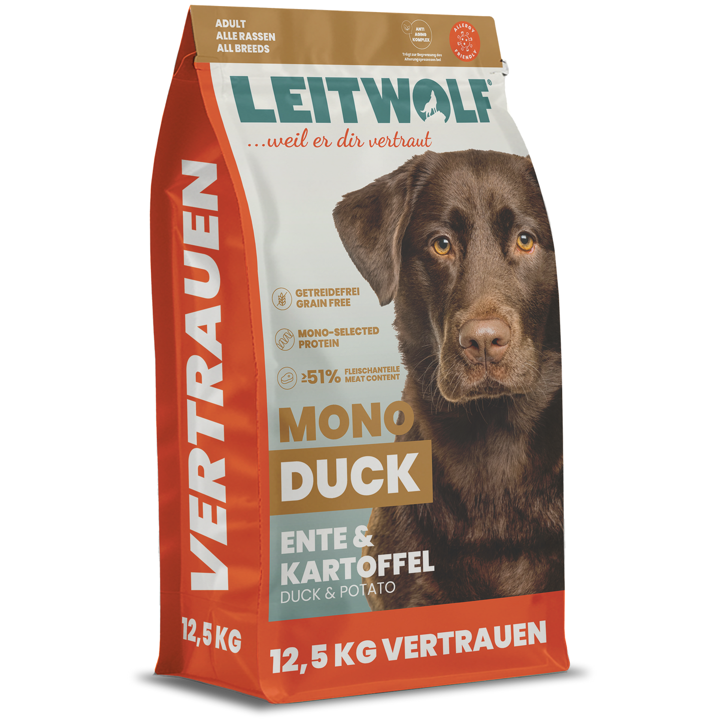 Leitwolf Selected Ente mit Kartoffeln