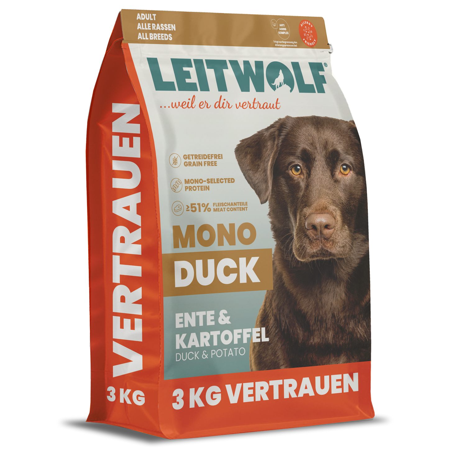 Leitwolf Selected Ente mit Kartoffeln