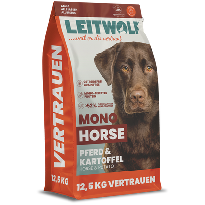 Leitwolf Mono Pferd mit Kartoffeln