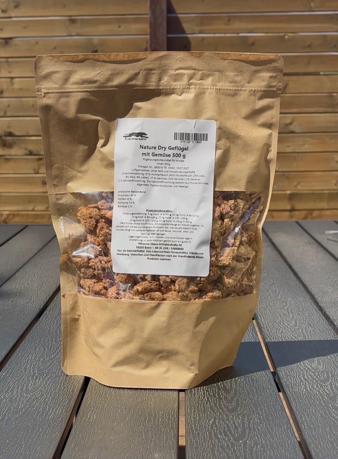 NATURE DRY Geflügel + Gemüse, getrocknet 500 g