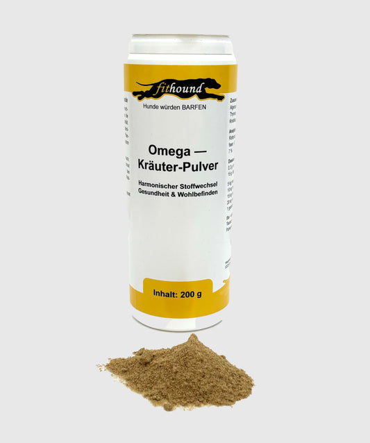 Omega-Kräuter-Pulver für Hunde 200g